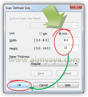 Cara Print Ukuran Kertas F4/Legal di Ms Word  cara 