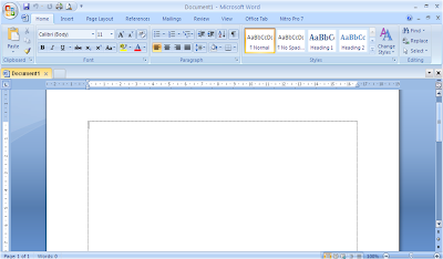 Cara Menampilkan Garis Tepi Pada Microsoft Word 2007