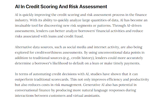 AI is increasingly being used in the financial services sector to develop new and more effective ways of detecting fraud