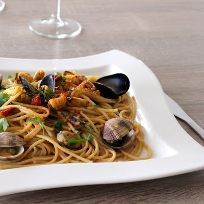 Illustration Spaghetti aux Vongole & aux Moules