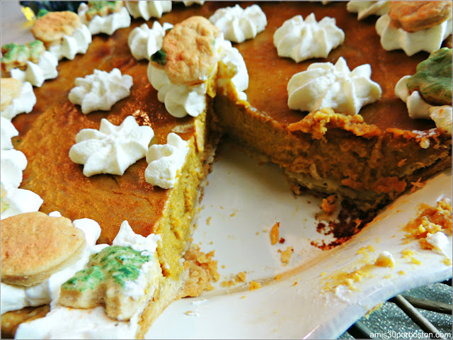 Postre Cena de Acción de Gracias 2017: Tarta de Calabaza