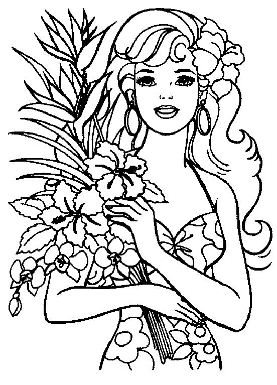 coloring: Barbie coloring pages for kids
