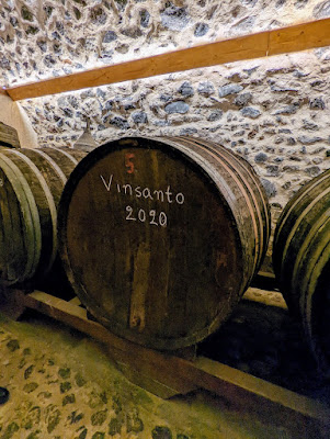 Vinsanto barrel at Gavalas Winery on Santorini