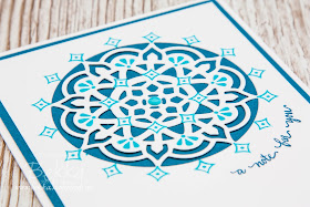 Beautiful Blues Eastern Palace Note Card.  Buy the Stampin' Up! UK Supplies you need to make this here