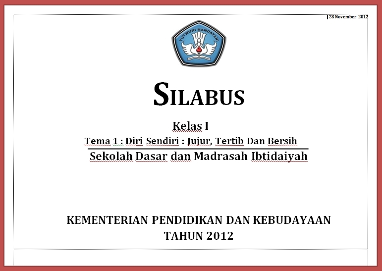 Downlod RPP dan Silabus SD Terbaru 2013 Gratis ~ Pustaka 