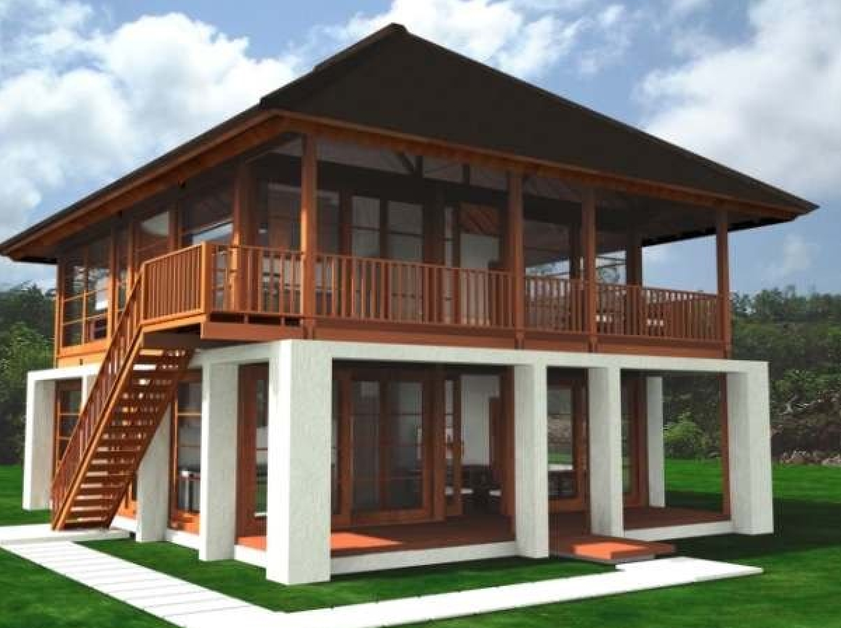 18 Rumah Kayu Tahan Gempa Model Desain Rumah Minimalis