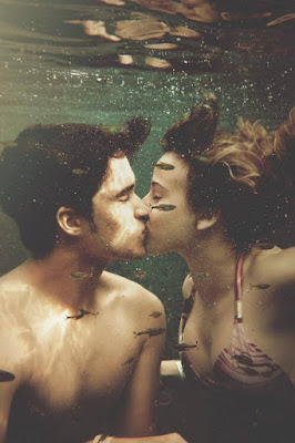 Lovers underwater