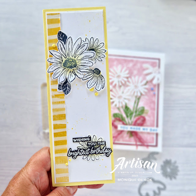 Fresh as a Daisy, Cheerful Daisies, Stampin met Monique, Artisan Designteam, kaart, zelfgemaakt , Stampin up