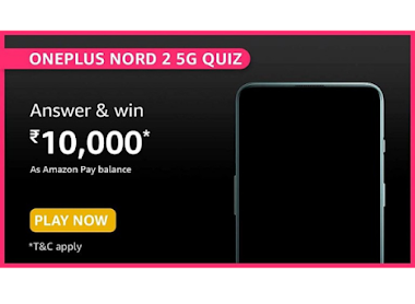 Amazon OnePlus Nord 2 5G Quiz Answers For 19 July Win ₹10000