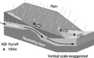 Draw a neat sketch of Overland flow system
