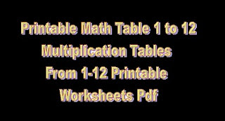 1 to 12 multiplication worksheets