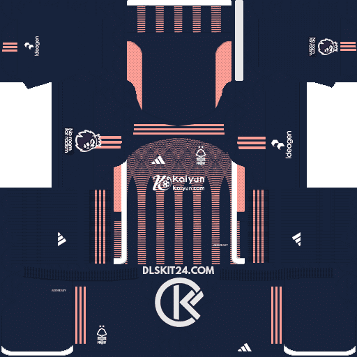 Nottingham Forest Kits 2023-2024 Adidas - Dream League Soccer Kits 2024 (Third)