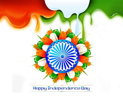 Happy Independence Day Ashoka Chakra - Melting Paint HD Wallpaper - Tamil Messenger
