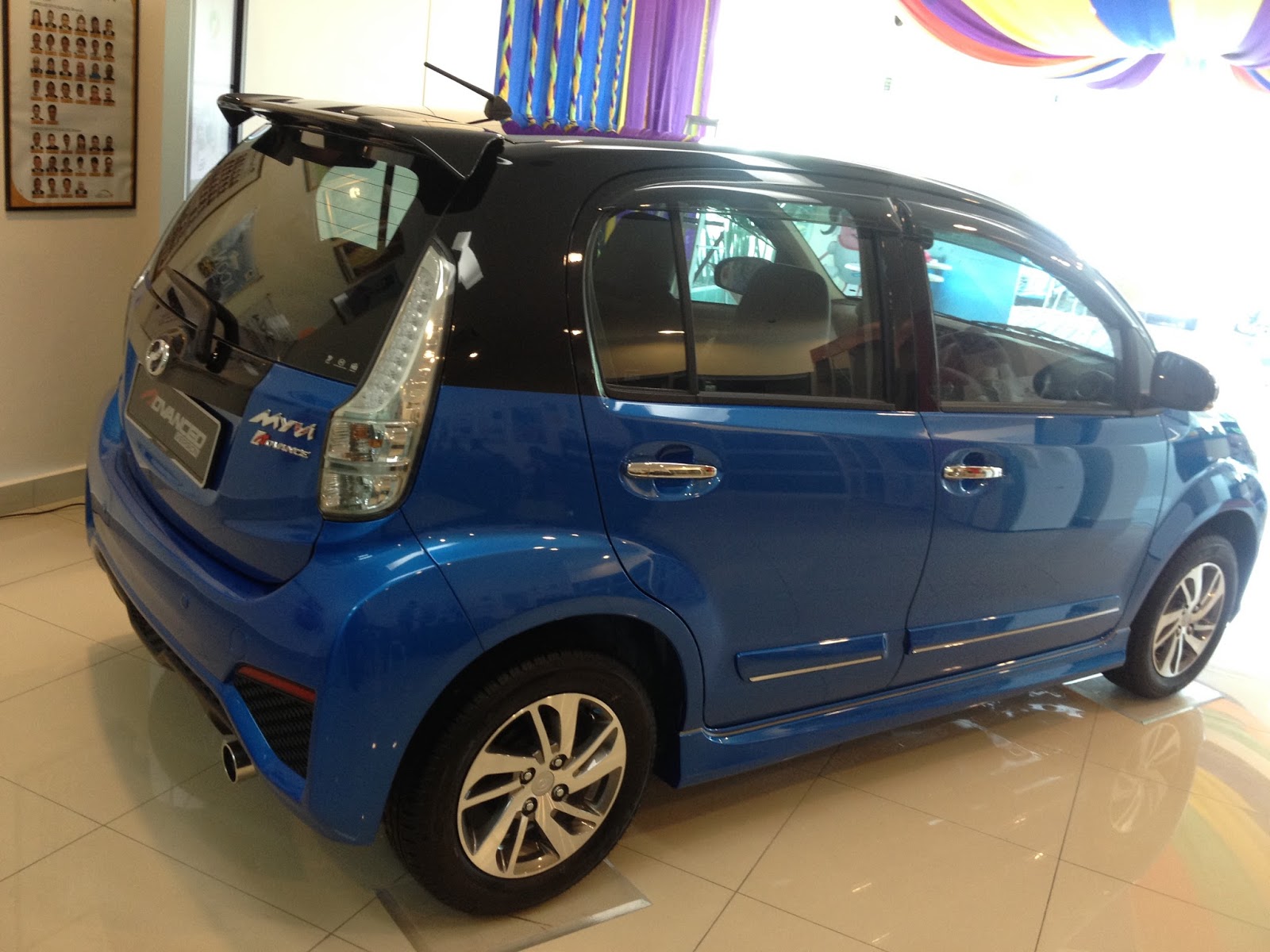 PERODUA LANCAR MYVI TERBARU,MYVI ADVANCE 2 TONE COLOUR 