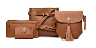 Sasarh Womens bags and purses, Fashion Handbags Tote Bag Shoulder Bag Top Handle Satchel Purse Set 4pcs