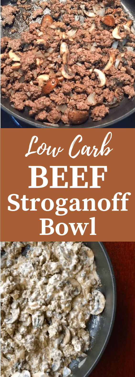 Low Carb Beef Stroganoff Bowl #LowCarb #Bowl