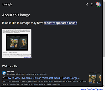 Google About This Image Results