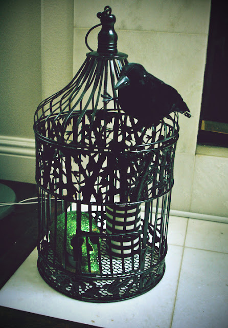 This birdcage was used as a cardholder from our wedding