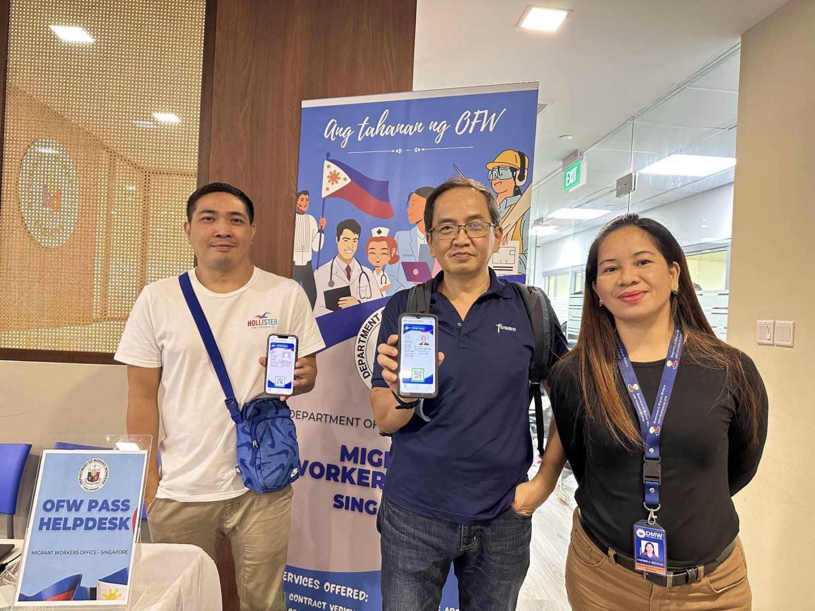 DMW Mobile App and OFW Pass at Filipino community events and activities.