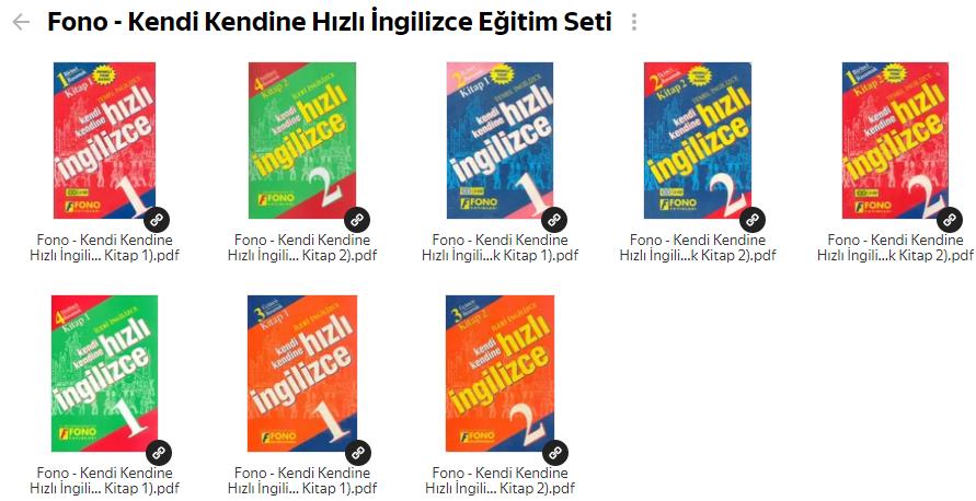 Fono - Kendi Kendine Hızlı İngilizce Eğitim Seti - PDF Kitap İndir