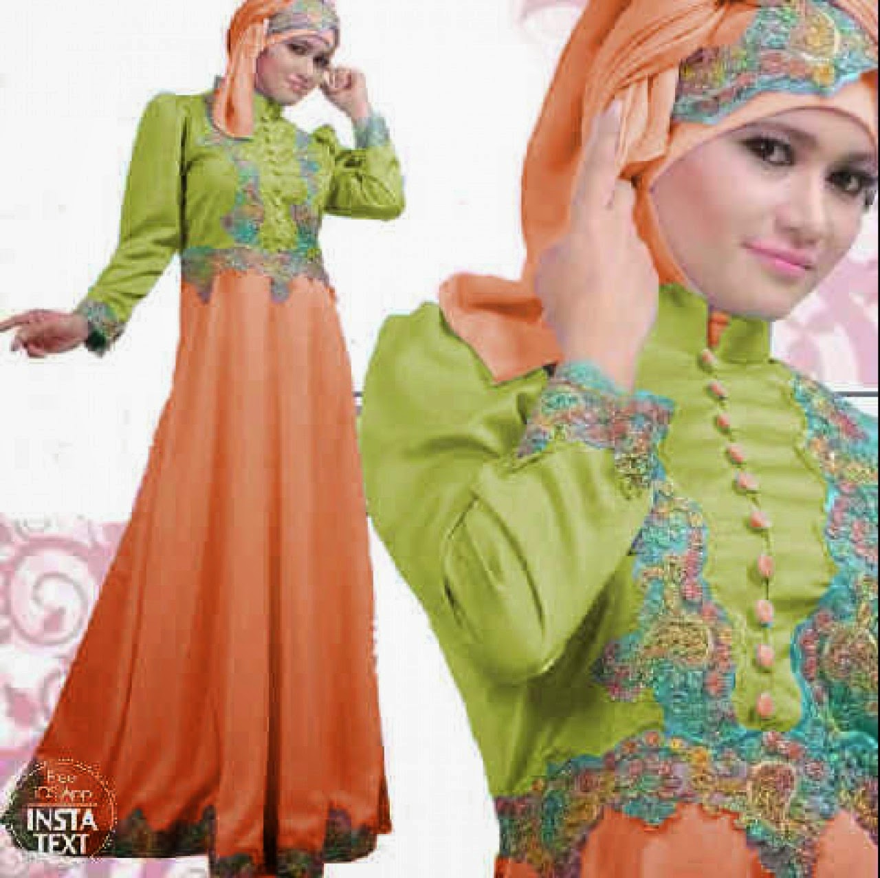 Foto Model Baju Gamis Untuk Lebaran foto model baju 