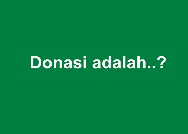 donasi adalah