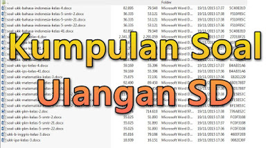 Kumpulan Soal Ulangan SD