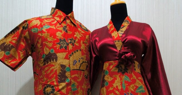  Baju  Grosir  Jogja  Sarimbit Batik Bunga Mawar SBBM Merah 