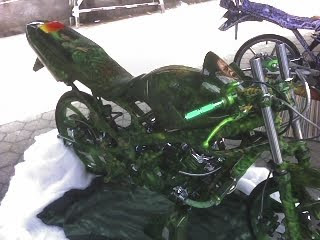 Airbrush Modification Motor Kawasaki Ninja 