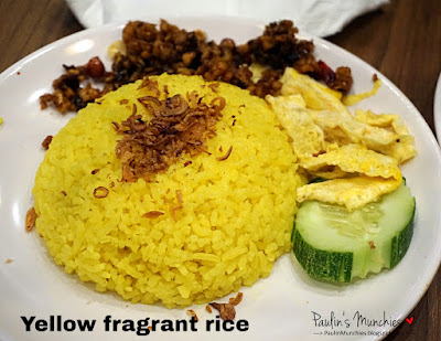 Yellow fragrant rice - Paulin's Munchies - Ayam Penyet President at JCube - 