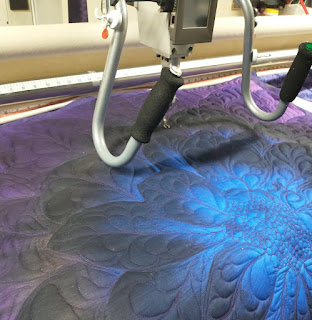 free motion quilting feathers Dream Big