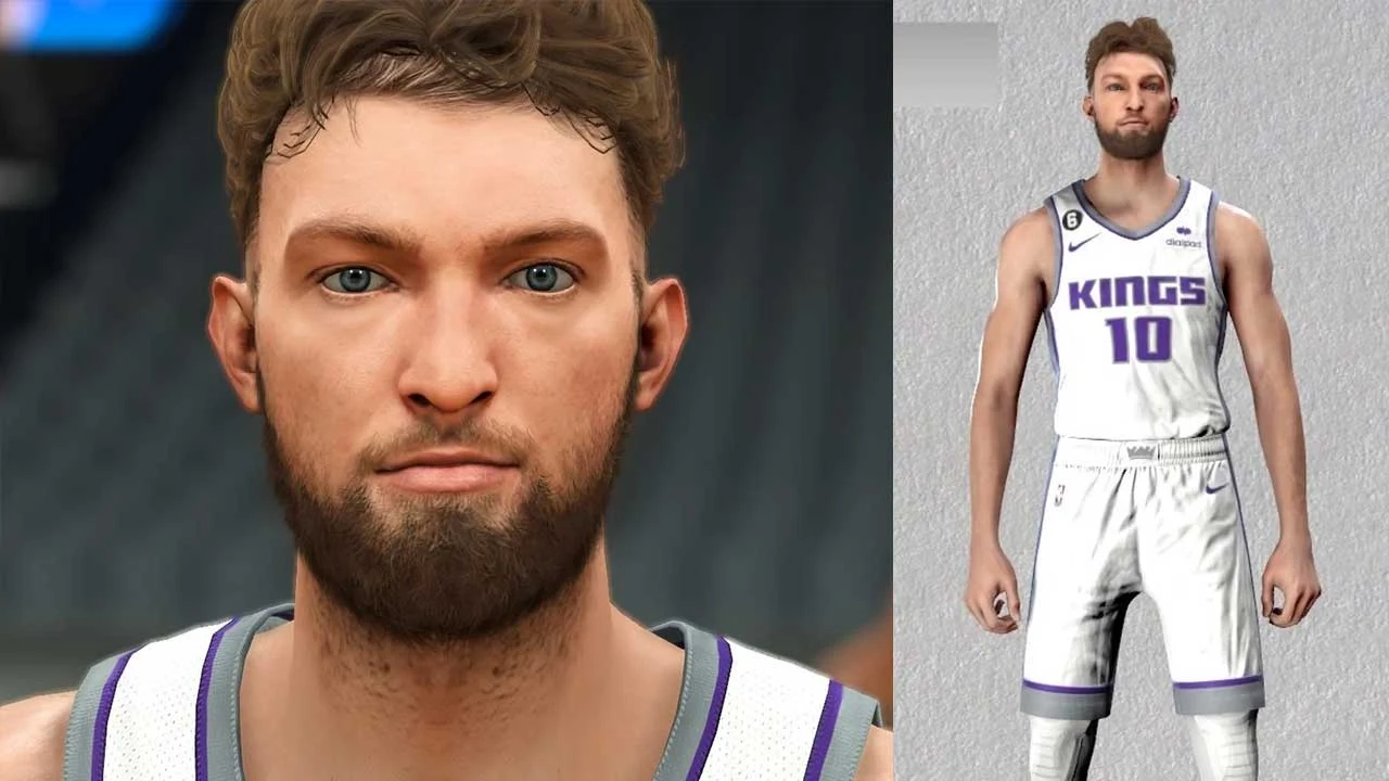 NBA 2K23 Domantas Sabonis Cyberface & Body Update