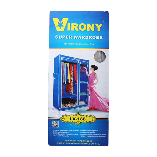 Virony Wardrobe Blue Super 76 x 34 x 42cm