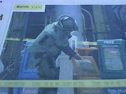 . while the Boston Bomb Squad cornered the menacing box along with their .