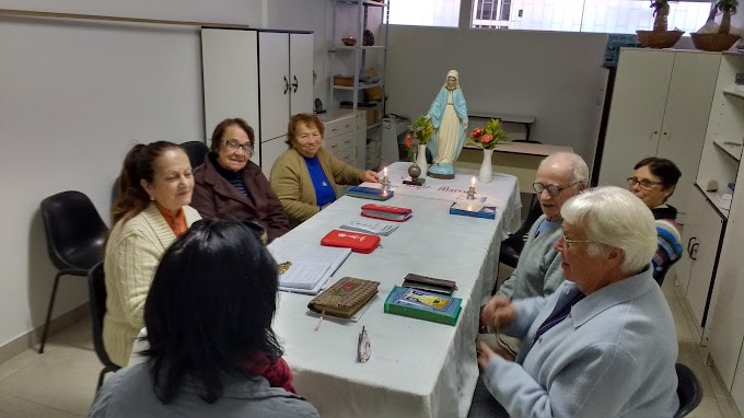 PE. AURICÉLIO VISITA LEGIÃO DE MARIA NA PASSAGEM