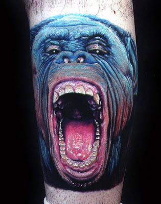 tattoo of monkey