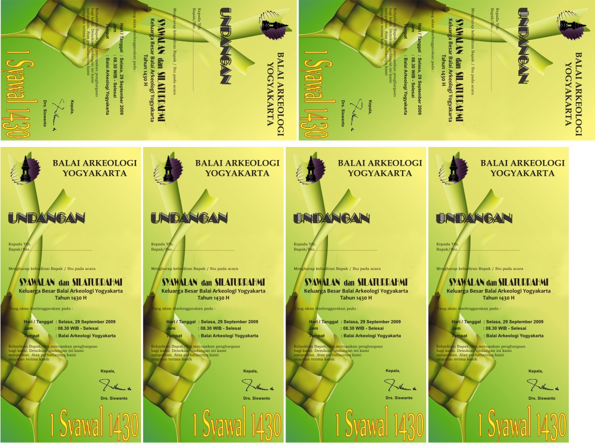 Tutorial Tip Trik: Contoh Undangan Syawalan