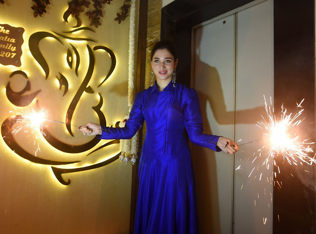 Tollywood Actress Tamanna at Diwali Celebration 2017