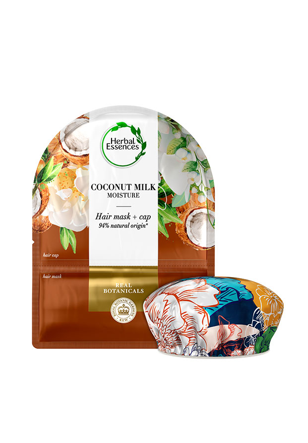 Coconut Milk Moisture Hair Mask + Cap de Herbal Essences