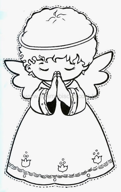 Angel Praying Template.