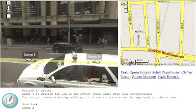 screen shot of street view game