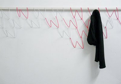 Modular coat hooks by Sarah Krienger