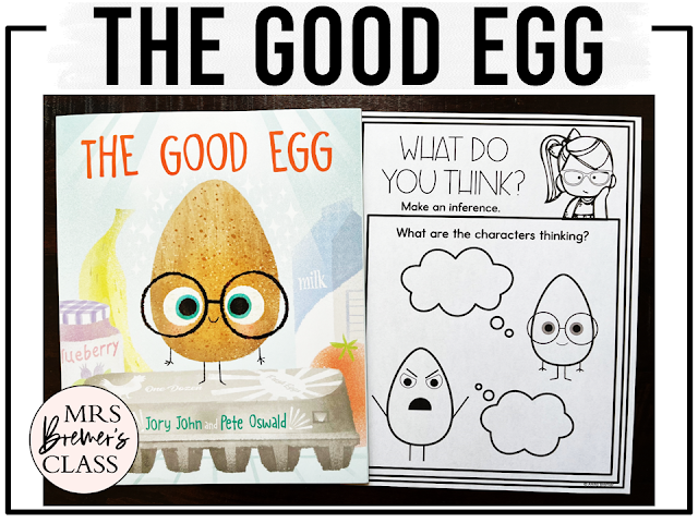 The Good Egg book activities unit with literacy printables, companion activities, reading comprehension worksheets, lesson ideas, craft for Kindergarten and First Grade