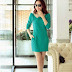 4988137 ~ Sequin Collared Women Slim Dress with Side Pocket (RM54)