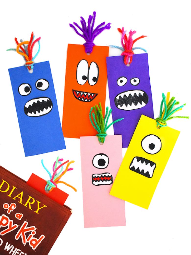 Bleeding Tissue Paper Bookmarks - The Craft-at-Home Family