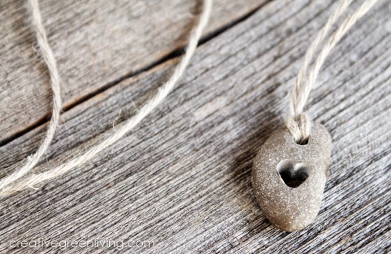 Using a Dremel rotary tool you could make this cute homemade drilled heart necklace for your sweetheart