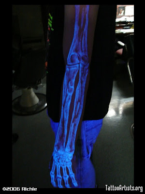 Blake's Halloween UV Tattoo 