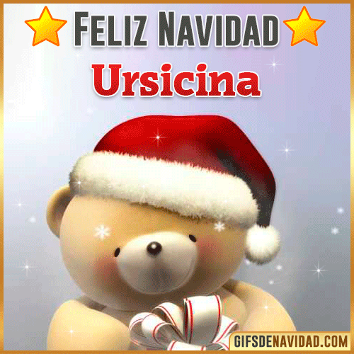 Feliz Navidad Ursicina