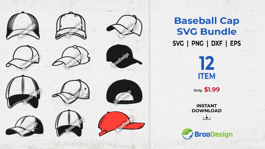 Baseball Cap SVG Bundle