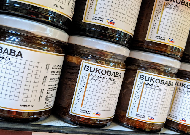 Stacked bottles of Bukobaba coconut jam